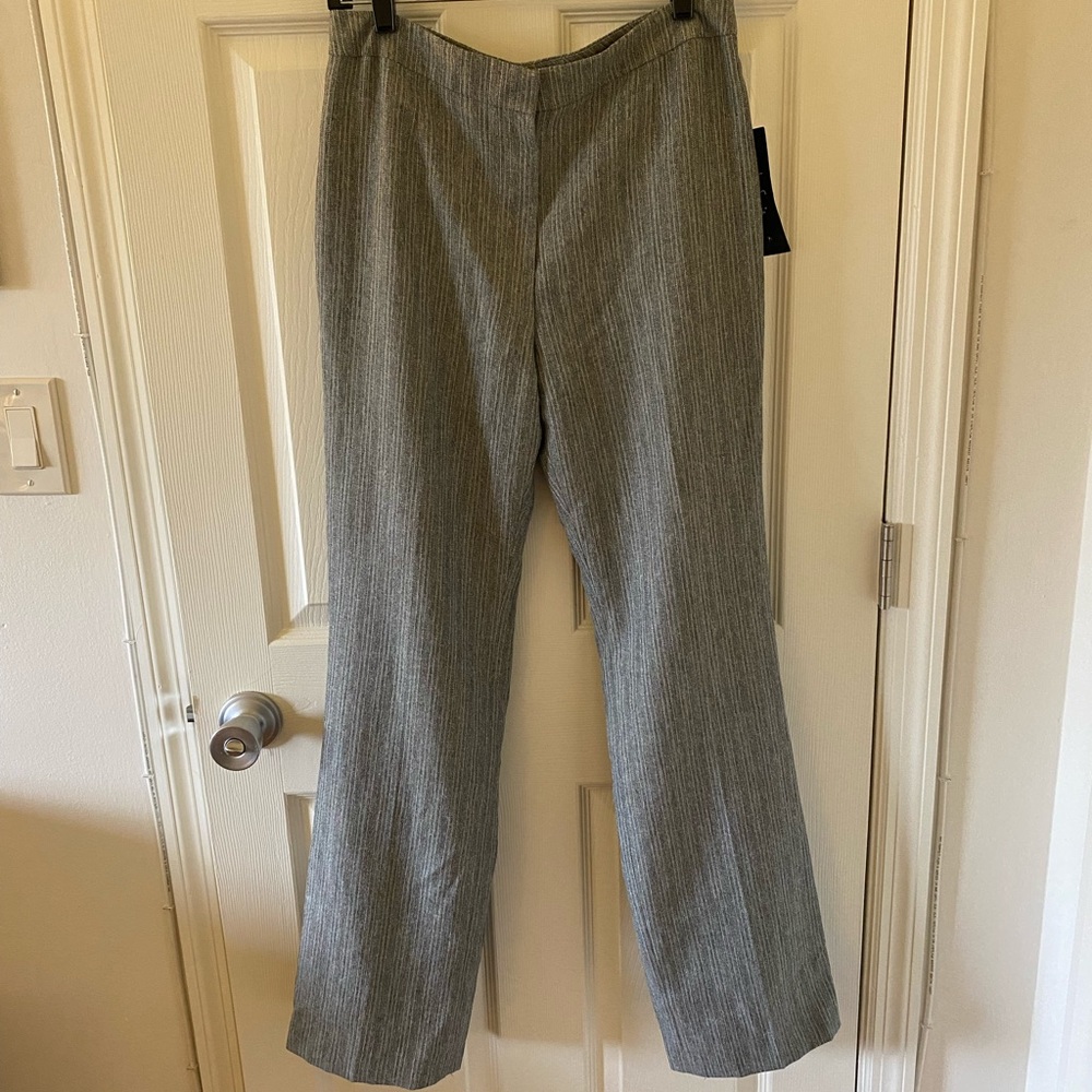 Le Suit Stripe Gray Dress Women’s Pants